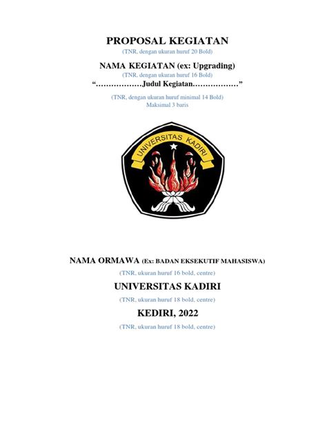 download template proposal kegiatan - elchoricharrua.com