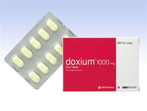 DOXIUM 1000 mg 60 tablet İlaç Rehberi ve Sağlık . 