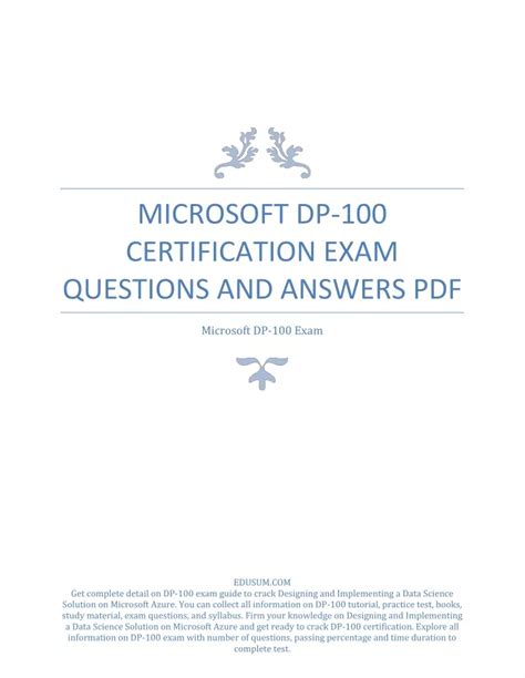 DP-100 Test Answers