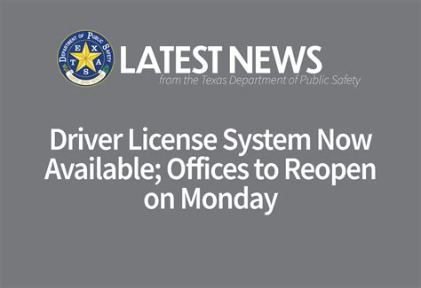 DPS driver's license offices to reopen Monday