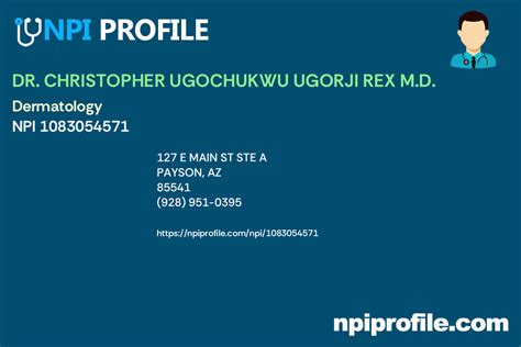 DR. CHRISTOPHER UGOCHUKWU UGORJI REX M.D. NPI 1083054571