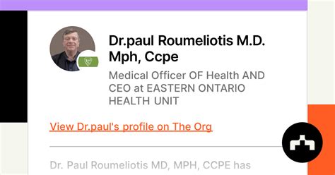 DR.PAUL Roumeliotis MD,MPH,CCPE - MEDICAL OFFICER …