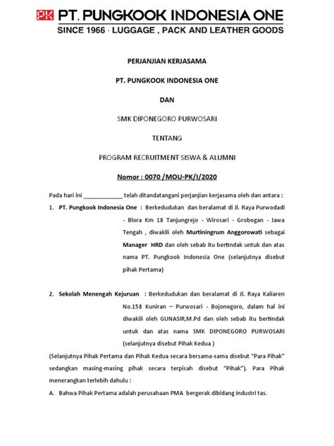 draft mou kerjasama - elchoricharrua.com