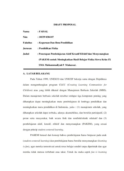 draft proposal adalah - elchoricharrua.com