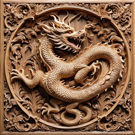 Dragon Motif Wood - Etsy - muktibox.com