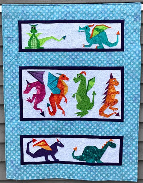 DRAGON QUILT Paper Pieced Pattern in PDF Etsy
