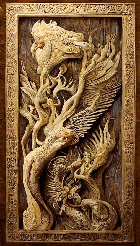 Dragon Wood Relief - muktibox.com