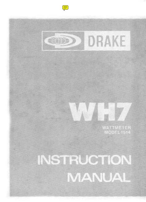 DRAKE WH7 1514 Manuals & User Guides - all-guidesbox.com