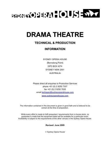 Drama Theatre technical rider - Yumpu - muktibox.com