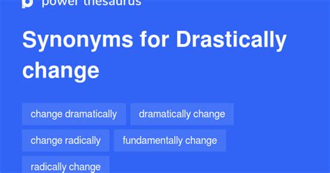 DRASTICALLY Synonyms: 80 Synonyms & Antonyms for ... - Thesaurus.…