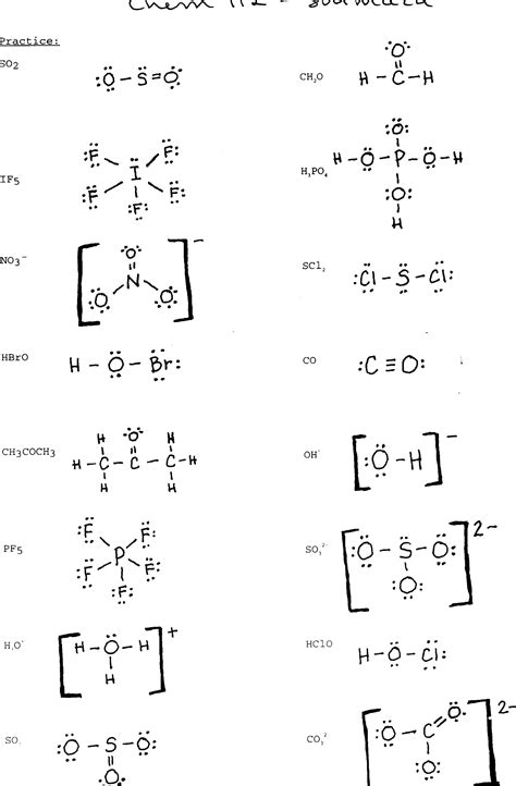 Drawing Lewis Structures Practice - wintechmobiles.com