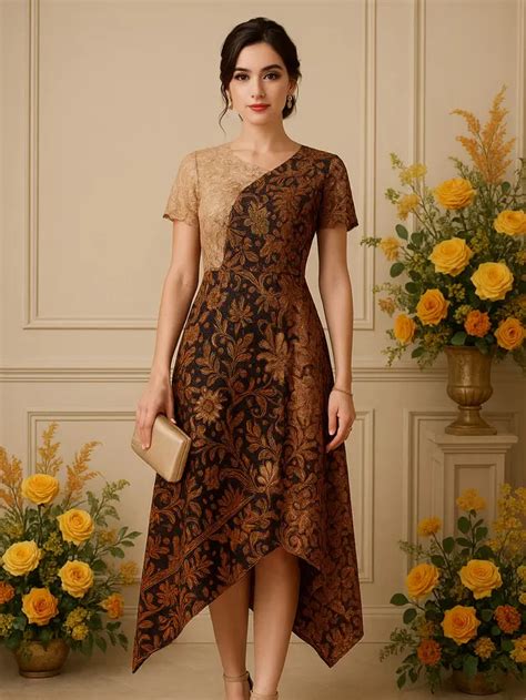 dress brokat pendek simple - elchoricharrua.com