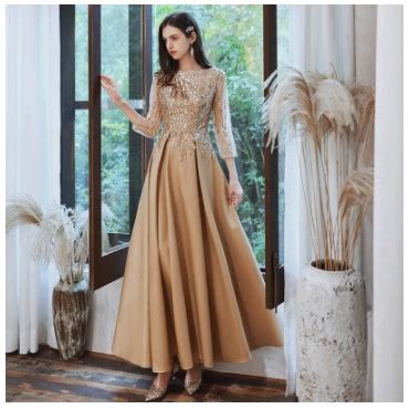 dress gold pesta - elchoricharrua.com