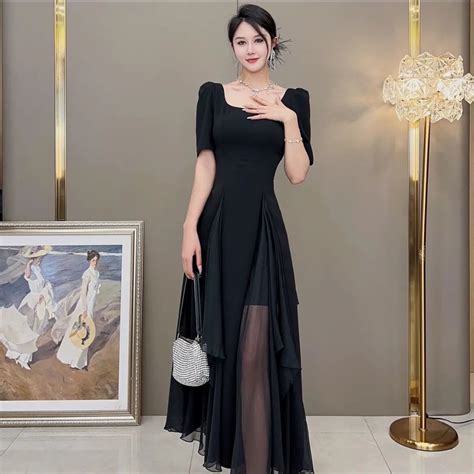 dress hitam mewah - elchoricharrua.com