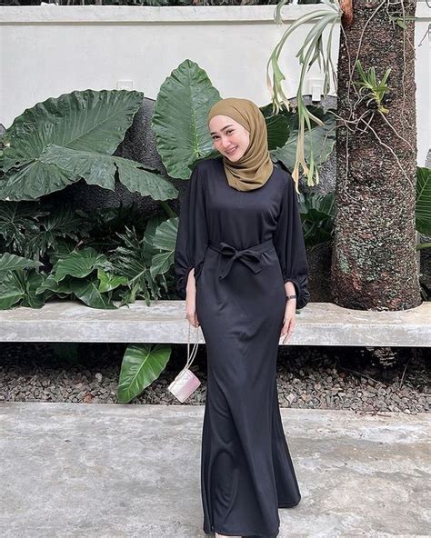 dress hitam polos hijab - elchoricharrua.com