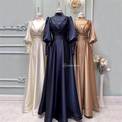dress pesta satin