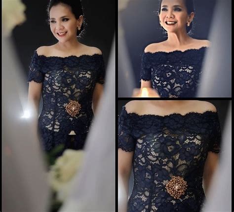 dress sabrina brokat modern - elchoricharrua.com