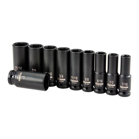 Drive Deep Impact Socket Set 10/15Pcs 1/2 Inch 8-32MM Mata Shock Set ... - raincitystudios.com