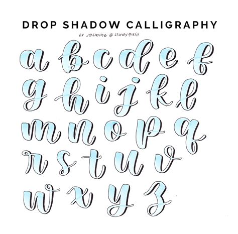 Drop Shadow Hand Lettering - Faber-Castell USA - muktibox.com