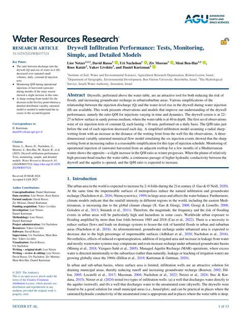 Drywell Infiltration Performance: Tests, Monitoring, … - raincitystudios.com