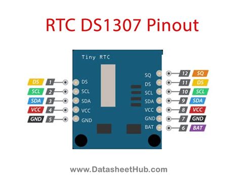 DS1307 RTC Pinout, Datasheet, Features & Equivalents