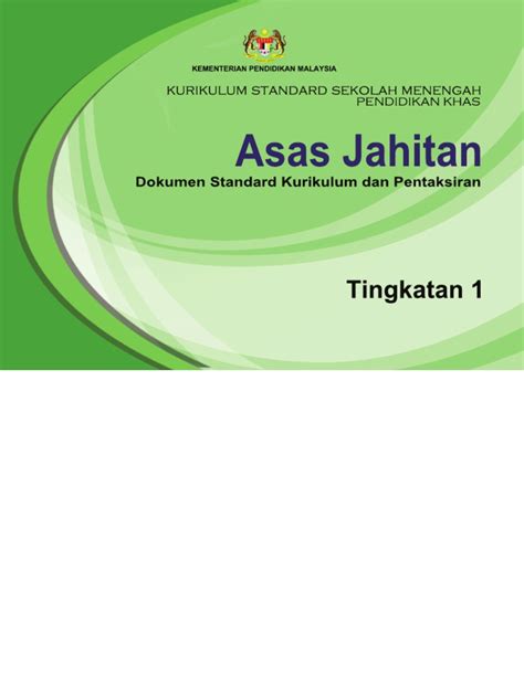 DSKP KSSM Pendidikan Khas Asas Jahitan Tingkatan 1-2 PDF