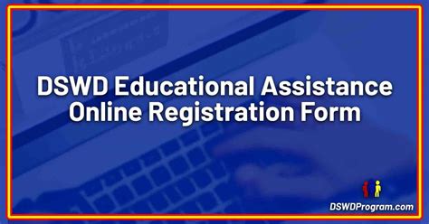 DSWD Educational Assistance Registration Form Online QR Code Link