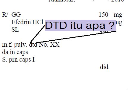 dtd dalam resep artinya - elchoricharrua.com