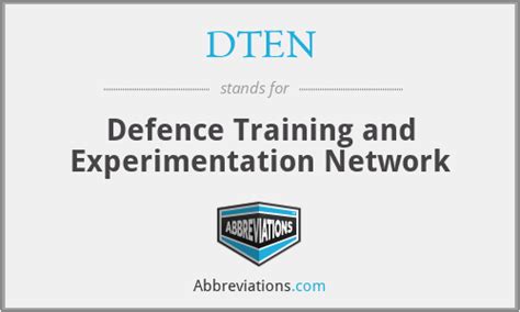 DTEN - Defense Training and Experimentation Network