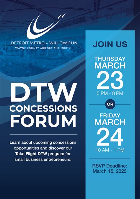 DTW Concessions Outreach Forum Wayne County …