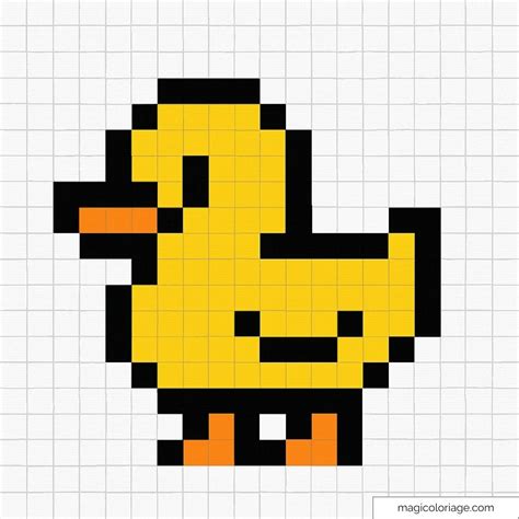 duck pixel art - elchoricharrua.com
