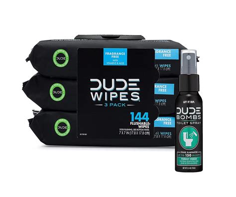 DUDE Wipes Flushable Adult Wipes with DUDE Bombs Toilet …