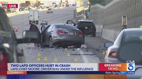 DUI suspected in crash that injured officers responding to pursuit on 57 Freeway; NB lanes closed