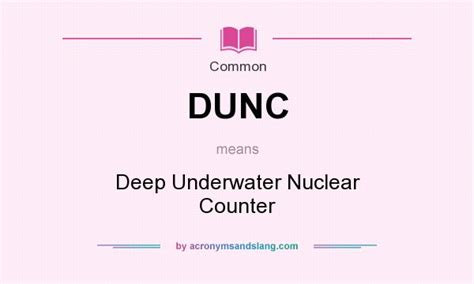 DUNC - What does DUNC stand for? The Free Dictionary