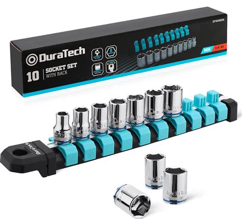 DURATECH 3/8" Drive Socket Set, Metric Socket Set 10PCS, Mechanic …