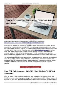 DVA-C01 Reliable Exam Test