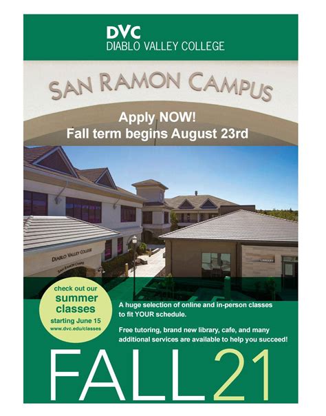 DVC Fall Class Schedule by Diablo Valley College Issuu