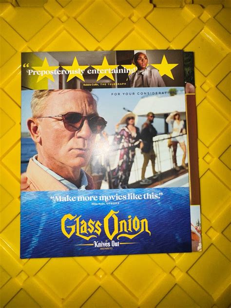 DVD GLASS ONION FYC & THE ADAPTED SCREENPLAY