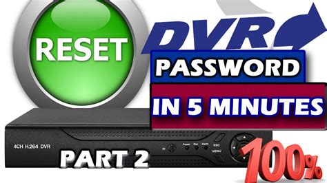 DVR password reset - YouTube