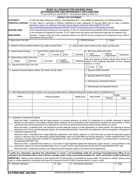 Da form 5960 fillable. To perform a full document search of APD hosted digital Publications and Forms add a keyword and click search. To filter results select from one of the dropdowns and click search. For additional search options, please go to the Army Publishing Index by clicking here . Army Publishing Directorate. 9301 Chapek Road., Bldg.1458. Fort Belvoir, VA ... 