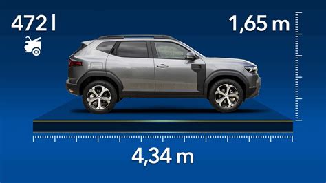 Dacia Duster Commercial dimensions and specs (2024-on)