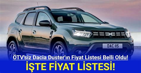 Dacia duster ötv oranı