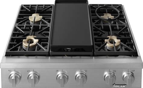 Dacor HRTP366SNGH 36 Inch Rangetop with 6 Sealed Burners, …