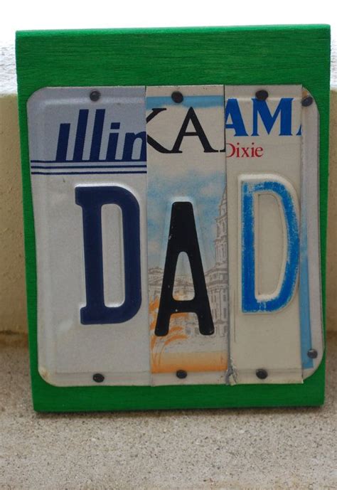 Dad license plate ideas. Kids will love to make this DIY craft for their Dad. Each foam license plate craft kit is imprinted with #1 Dad making it the perfect Father's Day gift. Includes self-adhesive foam pieces and nylon string for hanging. Size: 8 inch x 4 inch ; Makes 12. All craft kit pieces are pre-packaged for individual use. Kits include and extra pieces. 