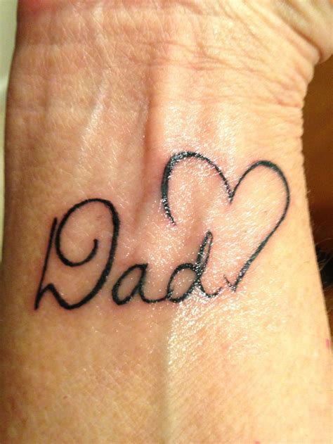 Dad Loving Memory Tattoo Ideas. This loving memory tattoo features dad and son walking together. A heartbeat line with a heart is also incorporated into this …