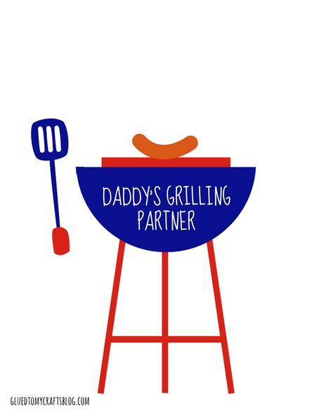 Daddy S Grilling Partner Printable