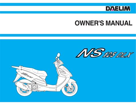 Daelim ns 125 dlx service manual. - 2001 70 hp evinrude 4 stroke manual.