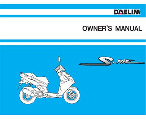 Daelim s five service manual motorcycle. - Bush hog 50cc four wheeler manual.