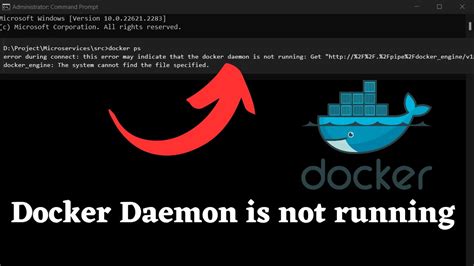 Daemon not working. json file.  Nov 10, 2022 · Fix the docker error "t...