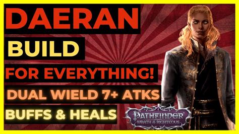 Daeran build wotr. Sep 20, 2021 · Attributes | Arueshalae Pathfinder Wrath of the Righteous Build. Starting at Level 12 and after every four levels, you’ll be able to add 1 point to any of your Attributes. With Arueshalae, you’ll raise two Attributes, namely Dexterity and Strength. Since your attacks, Armor Class (AC), and Reflex Saves rely on Dexterity, you want to invest ... 